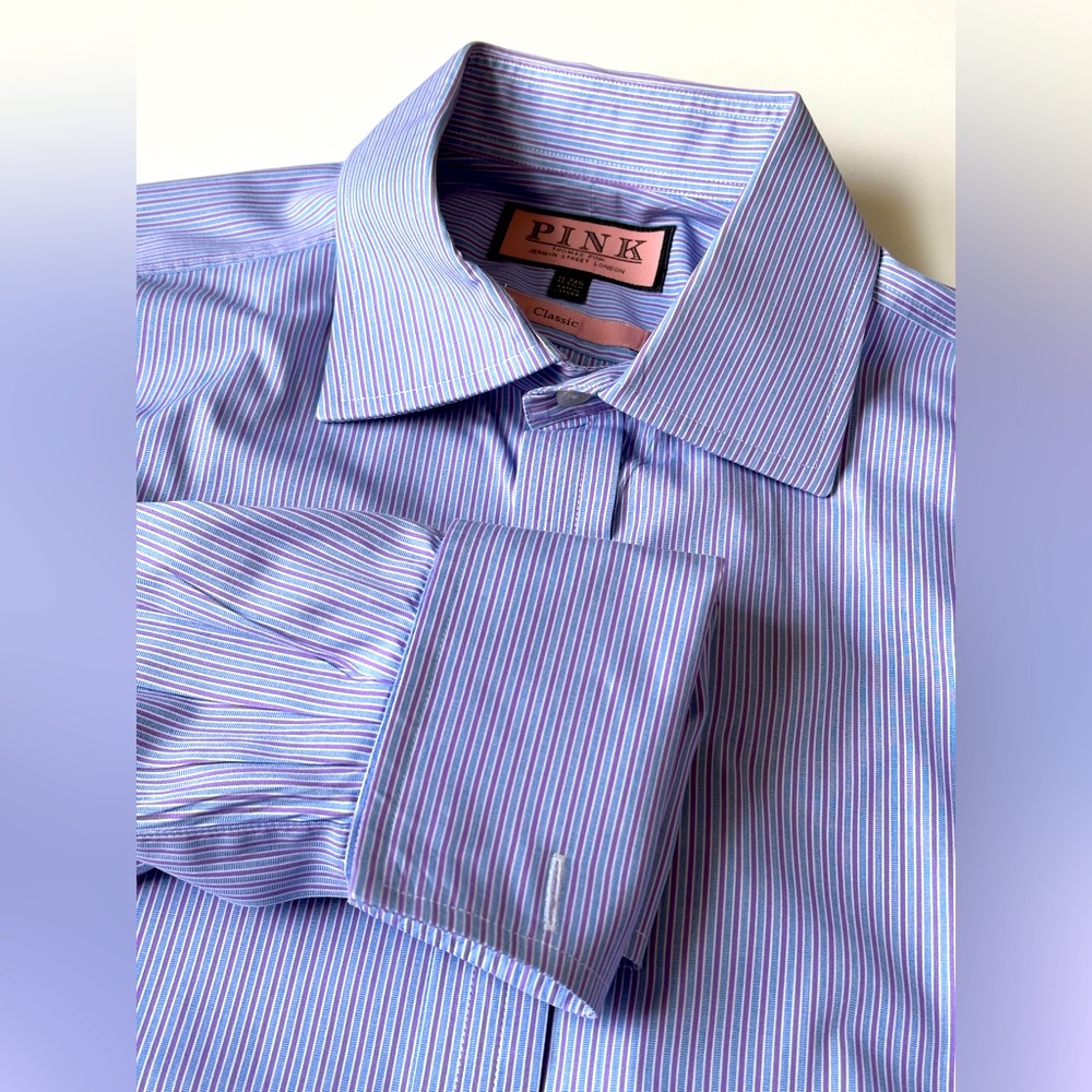 Thomas Pink, Men’s dress shirt, 16/34.5 French cuff classic shirt!